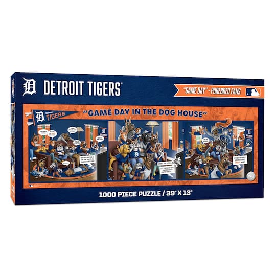 MLB Game Day in the Dog House 1,000 Piece Puzzle